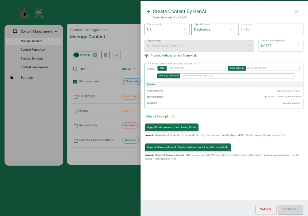 AI-Enabled Content Creation
