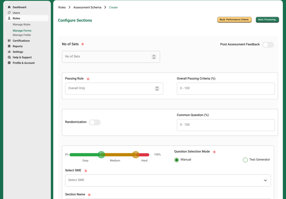 Advanced Assessment Engine